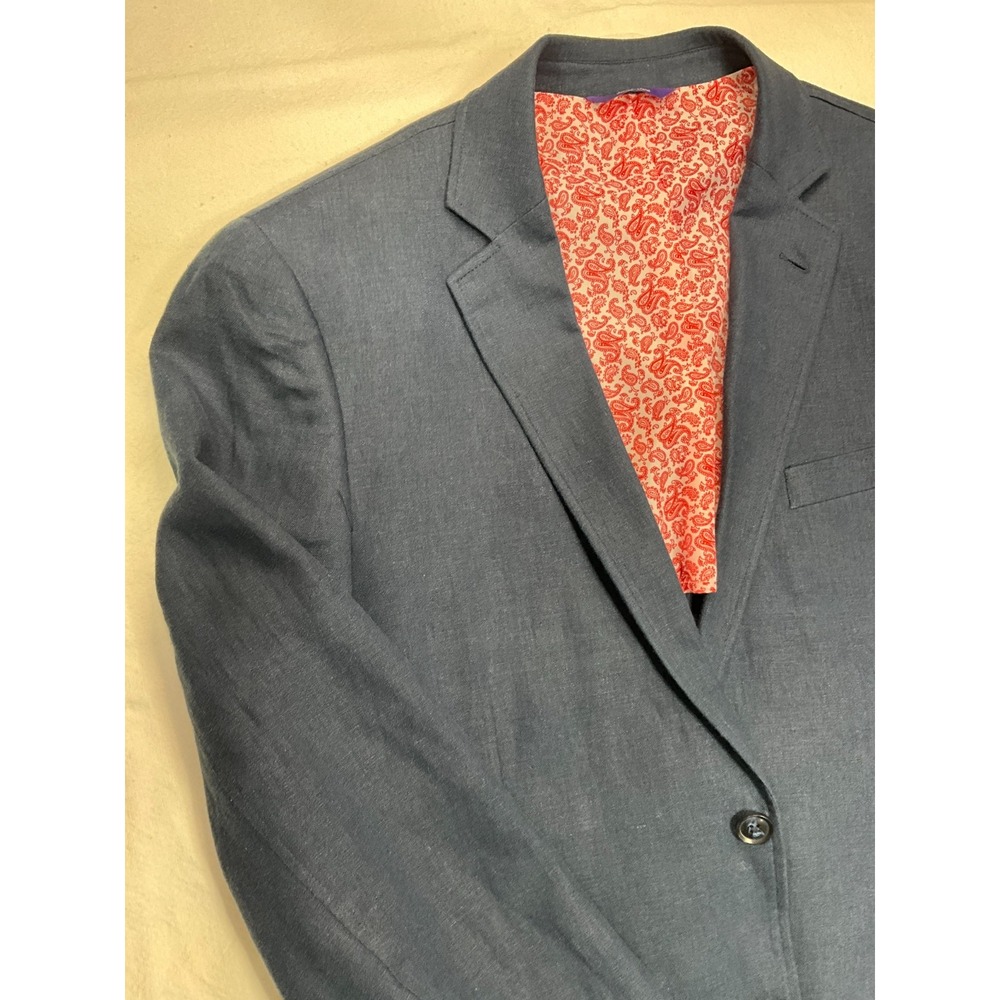 Alan Flusser Casual Sport Coat - Blue - Size L? - See Description
